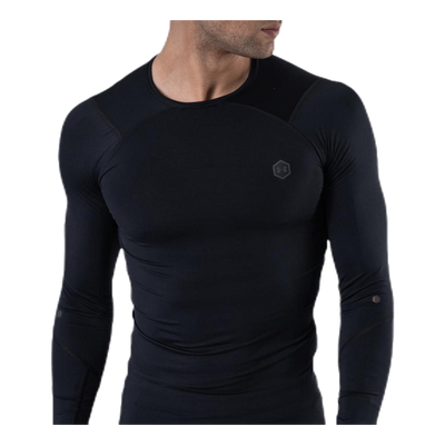 Ua Hg Rush Compression Ls Black