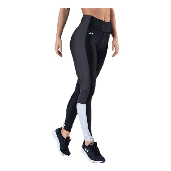 UA HG Armour Perforation Inset Leggings Black