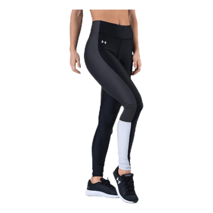 UA HG Armour Perforation Inset Leggings Black