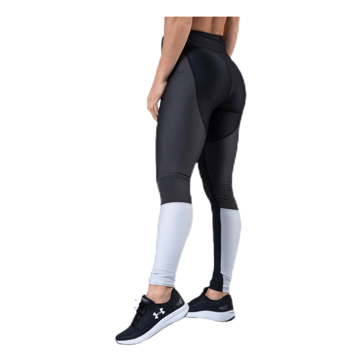 UA HG Armour Perforation Inset Leggings Black