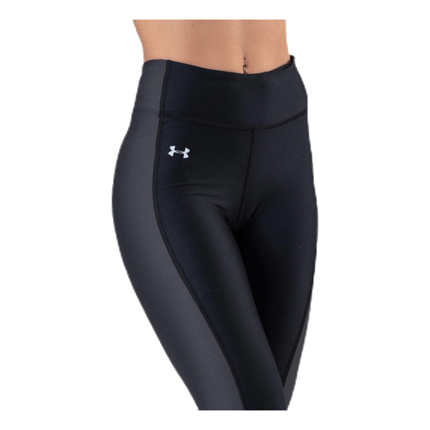 UA HG Armour Perforation Inset Leggings Black