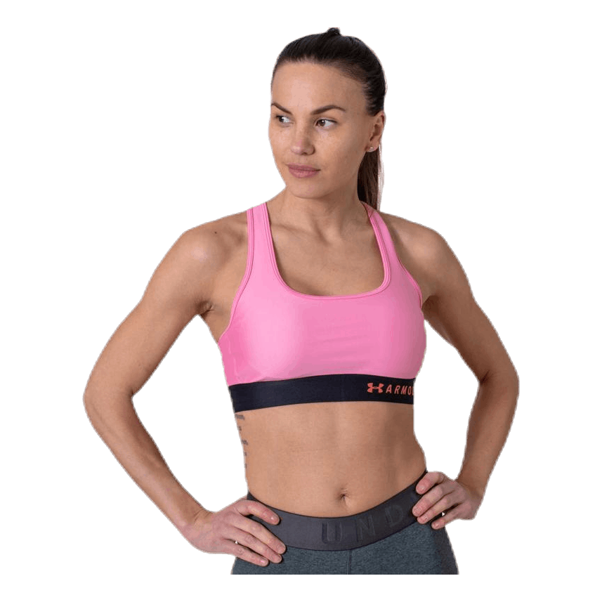 Armour Mid Crossback Bra Pink