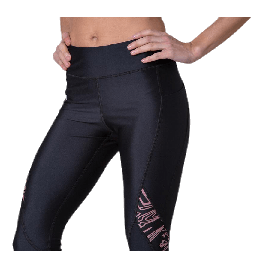 HG Armour Printed Panel Ankle Crop Black