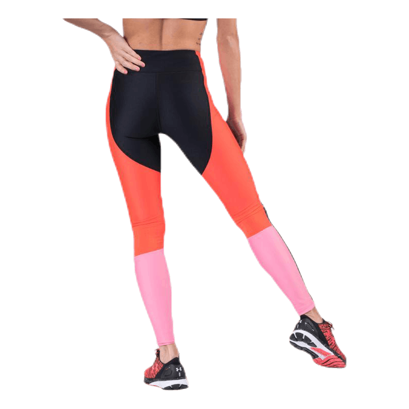 UA HG Armour Perforation Inset Leggings Black