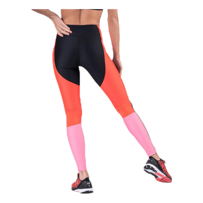 UA HG Armour Perforation Inset Leggings Black