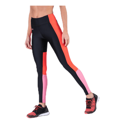 UA HG Armour Perforation Inset Leggings Black