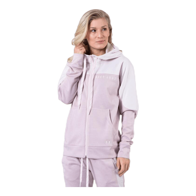 Recover Knit FZ Hoodie Pink
