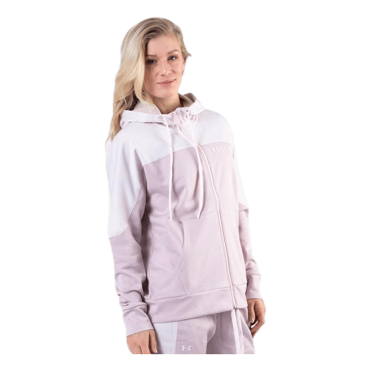 Recover Knit FZ Hoodie Pink