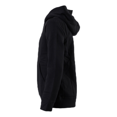 Sportswear Club Fleece Big Kids’ Pullover Hoodie BLACK/LT SMOKE GREY