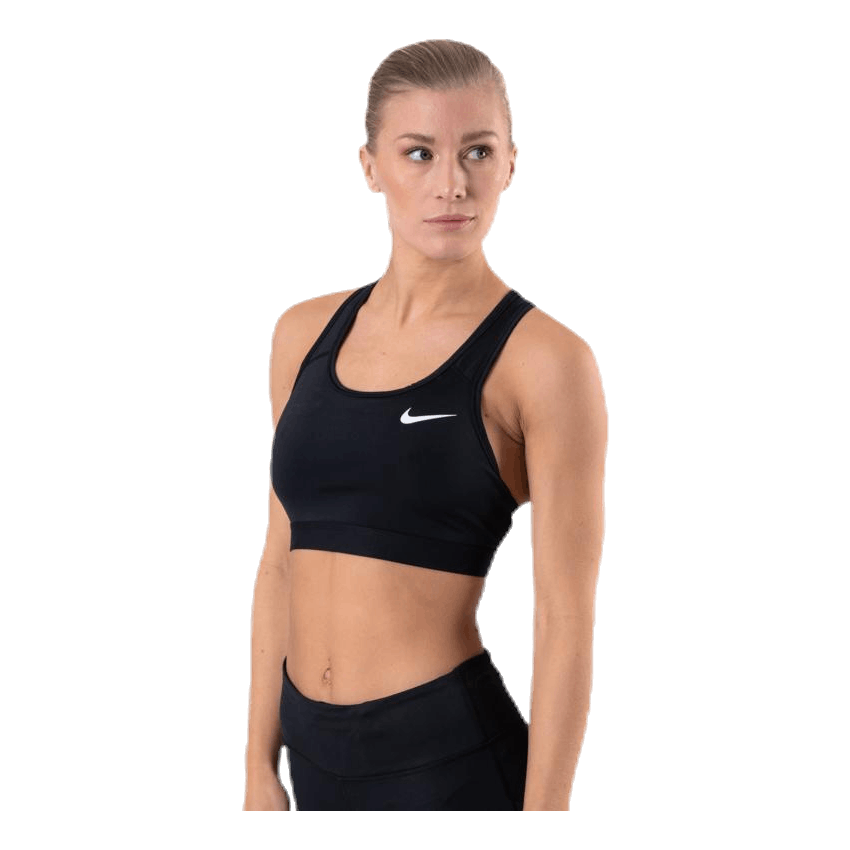 Dri-FIT Swoosh Women's Medium-Support Non-Padded Sports Bra BLACK/BLACK/WHITE