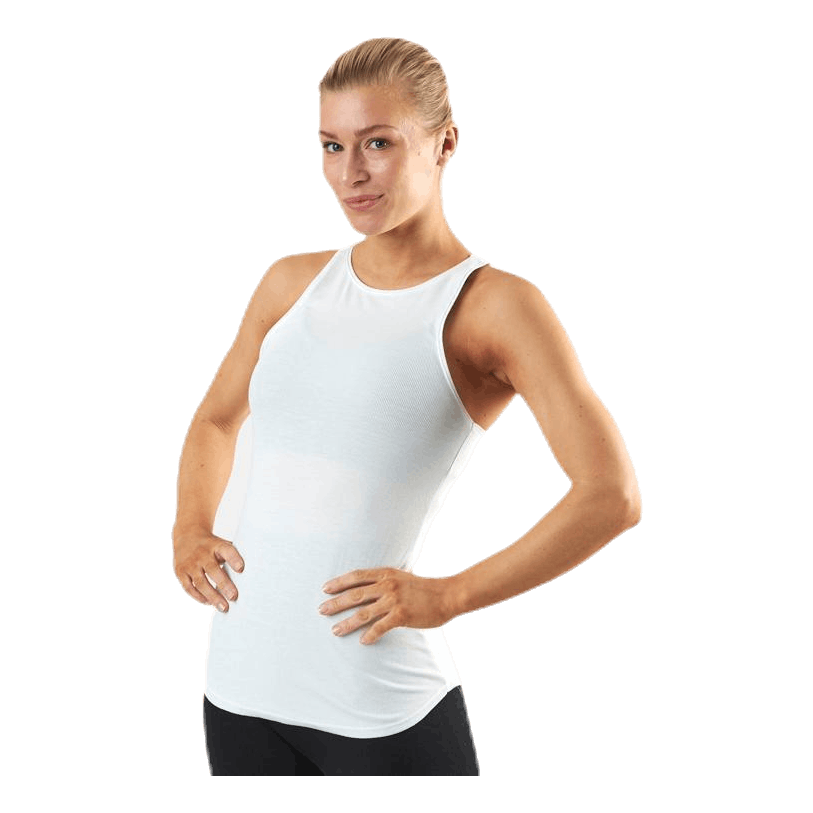 Yoga Luxe Rib Tank White