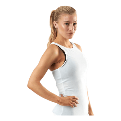 Yoga Luxe Rib Tank White