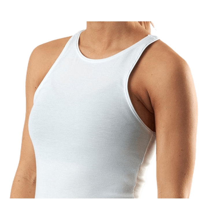 Yoga Luxe Rib Tank White