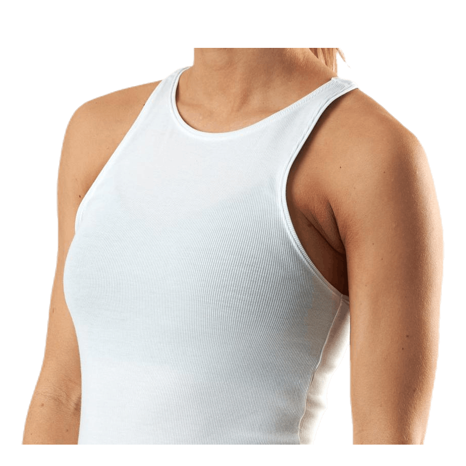 Yoga Luxe Rib Tank White