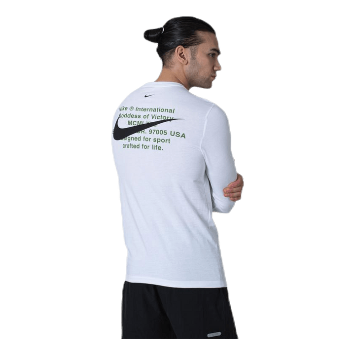 Swoosh Ls Tee White