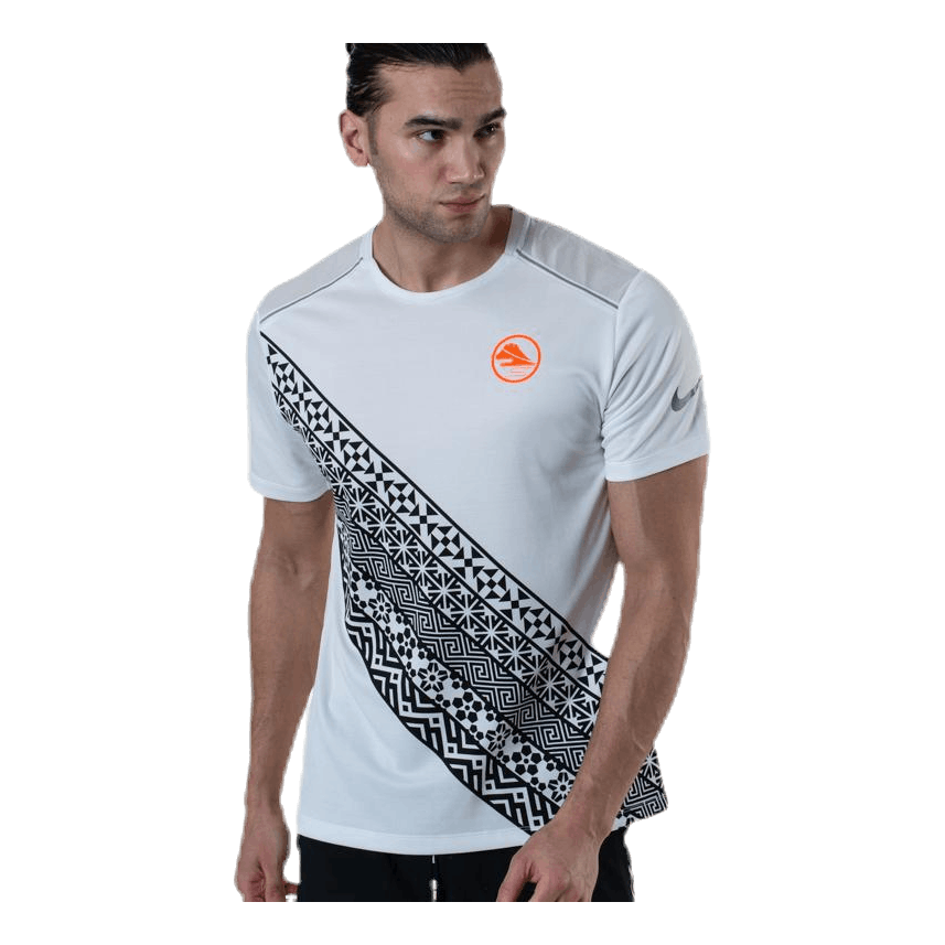 Dry-FIT Miler SS Ekiden White