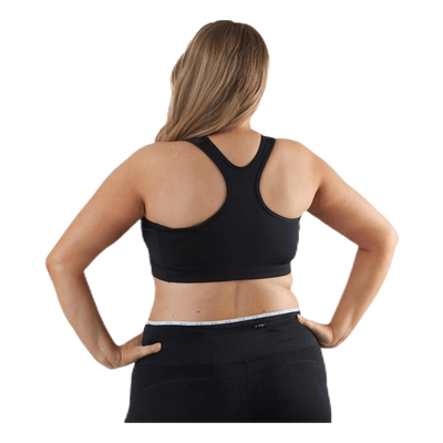 Swoosh Icon Clash Bra Plus White/Black