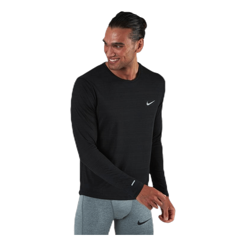 Dri-FIT Miler Top LS Black/Silver