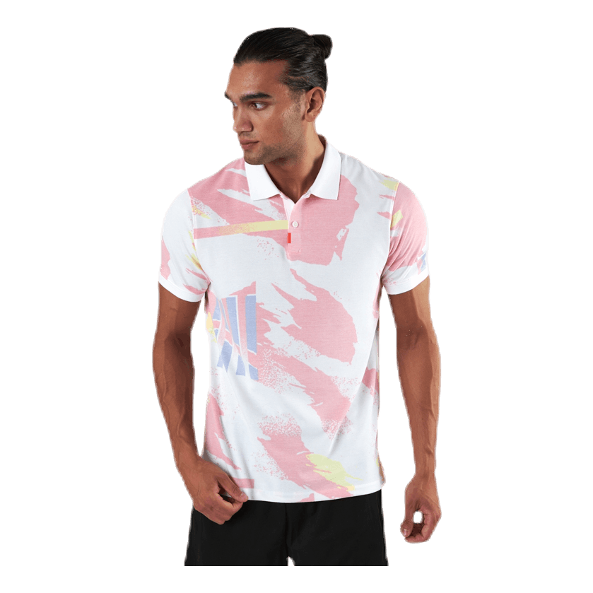 Challenge Court Polo White/Red