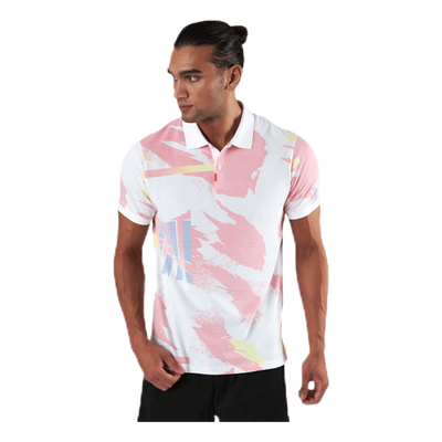 Challenge Court Polo White/Red