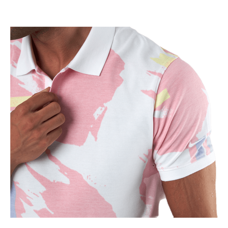 Challenge Court Polo White/Red