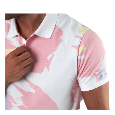 Challenge Court Polo White/Red