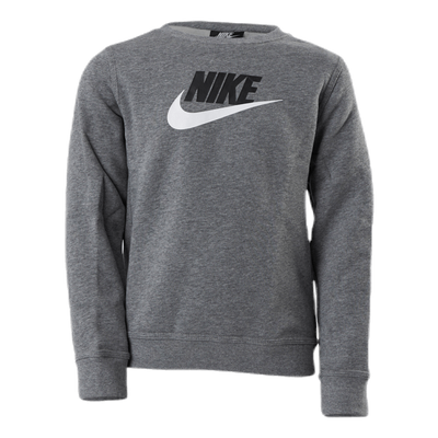 Sportswear Club Fleece Big Kids' (Boys') Crew CARBON HEATHER