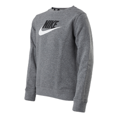 Sportswear Club Fleece Big Kids' (Boys') Crew CARBON HEATHER
