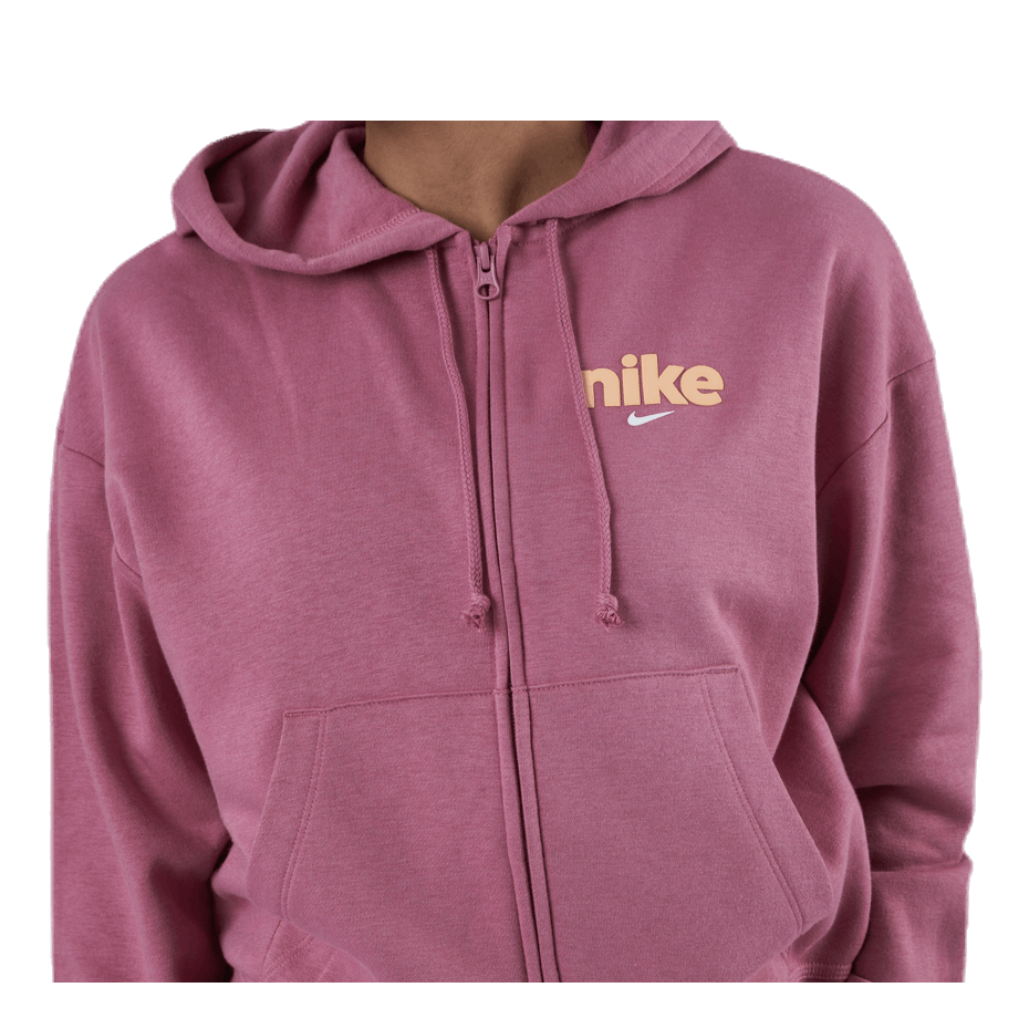 Nsw Hoodie Fz Flc Bb Vrsty Pink