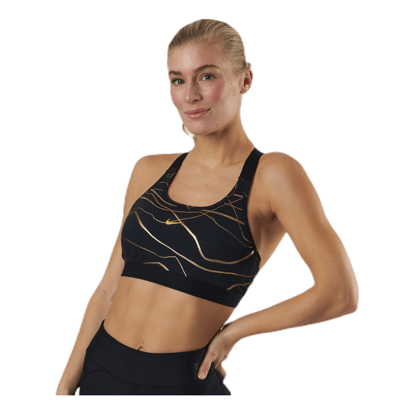 Swoosh Icon Clash Bra Black/Gold