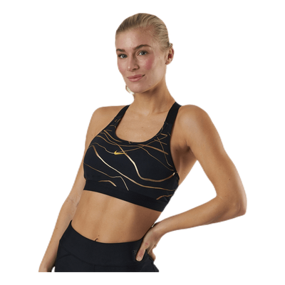 Swoosh Icon Clash Bra Black/Gold