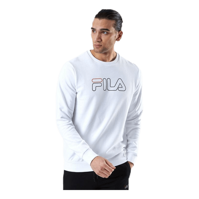 Liam Crew Sweat White