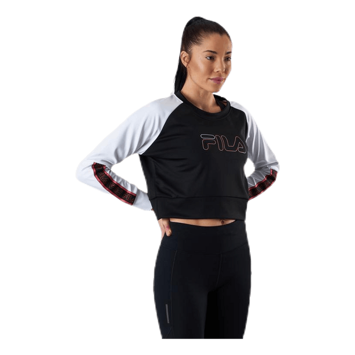 Ahuva Cropped Longsleeve Shirt Pink/Black