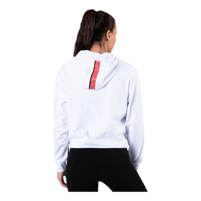 Afia Cropped Hoody White