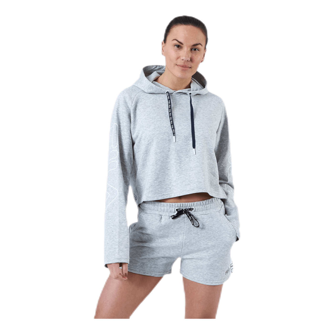 Leanna Cropped Hoody Grey