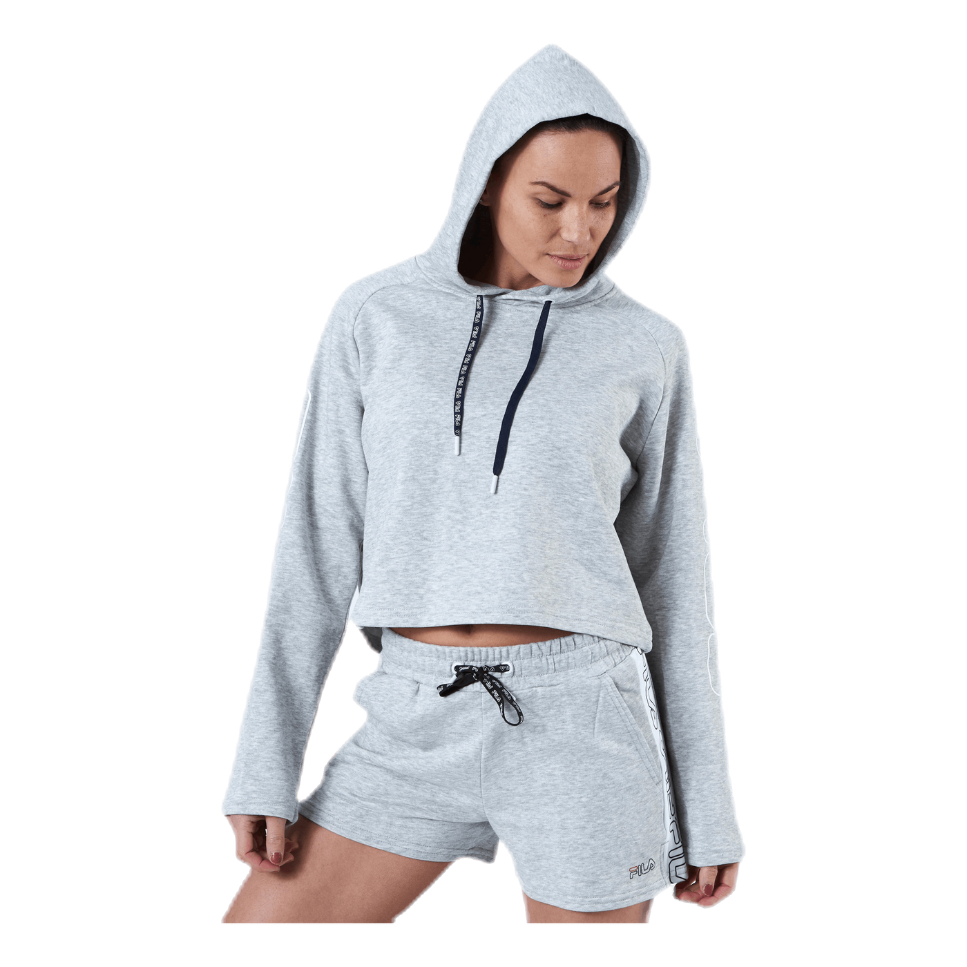 Leanna Cropped Hoody Grey