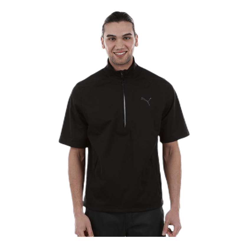 Short Sleeve Rain Popover Black