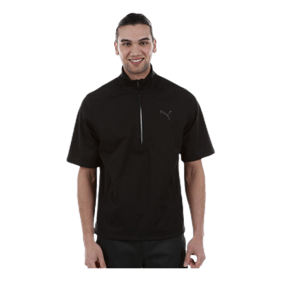 Short Sleeve Rain Popover Black