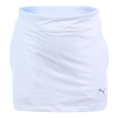 Girls Solid Knit Skirt White