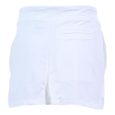 Girls Solid Knit Skirt White