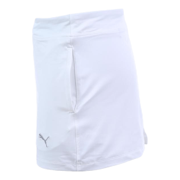 Girls Solid Knit Skirt White
