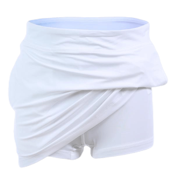 Girls Solid Knit Skirt White