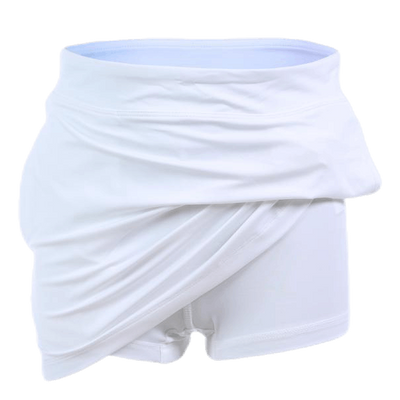 Girls Solid Knit Skirt White