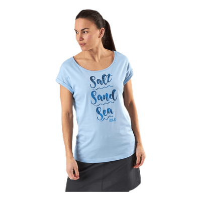 Salt Sand Sea Tee Blue