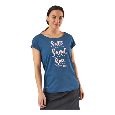 Salt Sand Sea Tee Blue