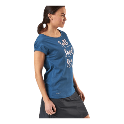 Salt Sand Sea Tee Blue