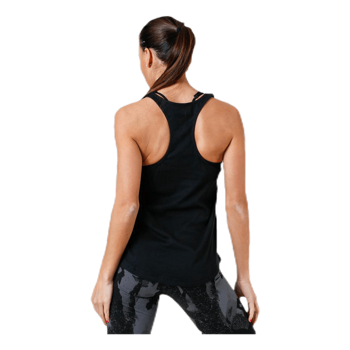 Linear Loose Tank White/Black