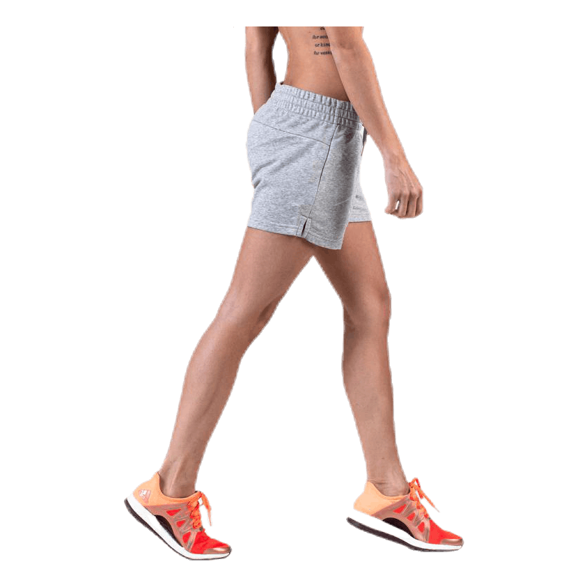 Essentials Solid Short Medium Grey Heather / White