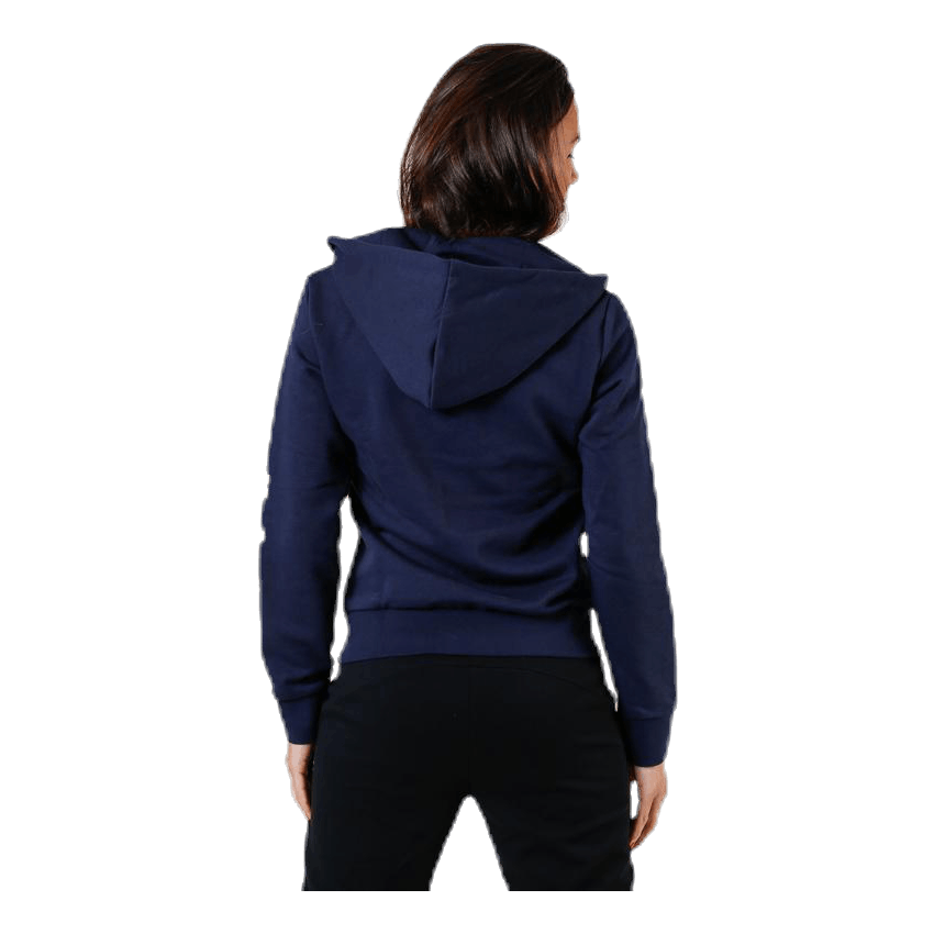 Essentials Linear Full Zip Hoodie Legend Ink / White