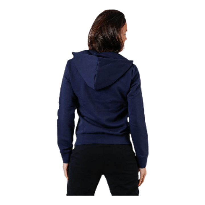 Essentials Linear Full Zip Hoodie Legend Ink / White